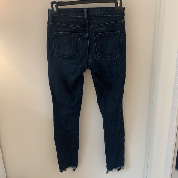 JustBlack Dark Jeans with Lace Trim - Picture 5 of 7